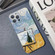 iPhone 14 Pro Precise Hole Oil Painting Pattern PC Phone Case - Landscape Painting