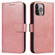 iPhone 14 Pro Calf Texture Buckle Flip Leather Phone Case - Rose Gold