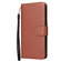 iPhone 14 Pro Multifunctional Horizontal Flip Leather Case with Three Card Slot - Brown