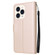 iPhone 14 Pro Multifunctional Horizontal Flip Leather Case with Three Card Slot - Tyrant Gold