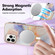 iPhone 14 Pro Marble Pattern Dual-side IMD Magsafe TPU Phone Case - White Marble