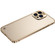 iPhone 14 Pro Metal Frame Frosted PC Shockproof Phone Case - Gold