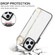 iPhone 14 Pro Non-slip Full Coverage Ring PU Phone Case with Wristband - White