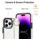 iPhone 14 Pro Non-slip Full Coverage Ring PU Phone Case with Wristband - White