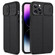 iPhone 14 Pro Litchi Texture Sliding Camshield TPU Protective Phone Case - Black