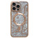 iPhone 14 Pro Electroplated Circuit Board Pattern MagSafe Phone Case - Gold