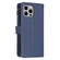 iPhone 14 Pro 9 Card Slots Zipper Wallet Leather Flip Phone Case - Blue
