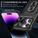 iPhone 14 Pro Camshield Robot TPU Hybrid PC Phone Case - Black