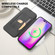 iPhone 14 Pro Imitate Liquid Skin Feel Leather Phone Case with Card Slots - Purple