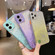 iPhone 14 Pro Starry Gradient Glitter Powder TPU Phone Case - Lake Green