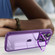 iPhone 14 Pro Invisible Lens Bracket Matte Transparent Phone Case - Purple
