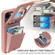 iPhone 14 Plus Crossbody Lanyard Zipper Wallet Leather Phone Case - Rose Gold