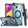 iPhone 14 Plus Armor Series MagSafe Magnetic Holder Phone Case with Back Clip - Blue