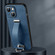 iPhone 14 Plus SULADA Cool Series PC + Leather Texture Skin Feel Phone Case - Blue