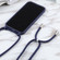 iPhone 14 Plus Candy Colors TPU Protective Phone Case with Lanyard  - Dark Blue