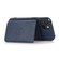 iPhone 14 Plus Calf Texture Magnetic Card Bag Case  - Blue