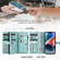 iPhone 14 Plus Zipper Wallet Detachable MagSafe Leather Phone Case - Blue