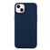 iPhone 14 Plus Solid Color Frosted Silicone Phone Case - Navy Blue