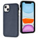 iPhone 14 Plus Leather Texture Full Coverage Phone Case - Blue