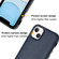 iPhone 14 Plus Leather Texture Full Coverage Phone Case - Blue