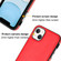 iPhone 14 Plus Leather Texture Full Coverage Phone Case - Red