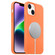 iPhone 14 Plus MagSafe Liquid Silicone Full Coverage Phone Case - Orange