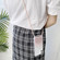 iPhone 14 Plus Lanyard Gradient Glitter Epoxy Case  - Pink