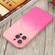 iPhone 14 Plus Liquid TPU Silicone Gradient MagSafe Phone Case - Pink Red