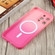 iPhone 14 Plus Liquid TPU Silicone Gradient MagSafe Phone Case - Pink Red