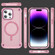 iPhone 14 Plus Skin Feel TPU + PC MagSafe Magnetic Phone Case - Transparent Pink