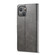 iPhone 14 Plus LC.IMEEKE Calf Texture Horizontal Flip Leather Case  - Grey