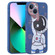 iPhone 14 Plus Spaceman Binoculars Phone Case  - Blue and Brown