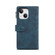 iPhone 14 Plus Retro Frosted RFID Flip Leather Phone Case  - Dark Green