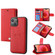 iPhone 14 Plus Magnetic Detachable Leather Phone Case  - Red