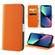 iPhone 14 Plus Candy Color Litchi Texture Leather Phone Case  - Orange