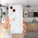 iPhone 14 Plus IMD Shell Pattern TPU Phone Case - White Marble
