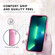iPhone 14 Plus Double Solid Color Armor Phone Case  - Pink