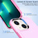 iPhone 14 Plus Double Solid Color Armor Phone Case  - Pink