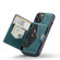 iPhone 14 Plus JEEHOOD Retro Magnetic Detachable Leather Phone Case  - Blue