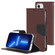 iPhone 14 Plus GOOSPERY FANCY DIARY Cross Texture Leather Case  - Brown