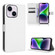 iPhone 14 Plus Diamond Texture Leather Phone Case - White