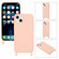iPhone 14 Plus Elastic Silicone Lanyard Case  - Pink