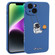 iPhone 14 Plus Astronaut Swinging Pattern TPU Phone Case - Blue