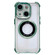 iPhone 14 Plus 6D Electroplating Armor Magsafe Phone Case - Green