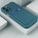 iPhone 14 Plus Skin Feel Card Color Button TPU Case  - Dark Green