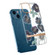 iPhone 14 Plus Translucent Electroplating Flower Phone Case   - Cineraria