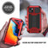 iPhone 14 Plus R-JUST Shockproof Life Waterproof Dust-proof Case  - Red