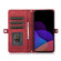 iPhone 14 Plus Zipper Card Slot Buckle Wallet Leather Phone Case  - Red iPhone 14 Plus Zipper Card Slot Buckle Wallet Leather Phone Case  - Red
