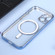 iPhone 14 Plus MagSafe Electroplating Straight TPU Phone Case  - Blue iPhone 14 Plus MagSafe Electroplating Straight TPU Phone Case  - Blue