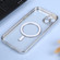 iPhone 14 Plus MagSafe Electroplating Straight TPU Phone Case  - Silver